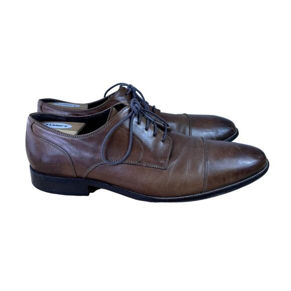 Cole Haan Shoes Mens 13 M Brown Benton Oxford Cap Toe Dressy Casual Lace Up - Picture 3 of 13